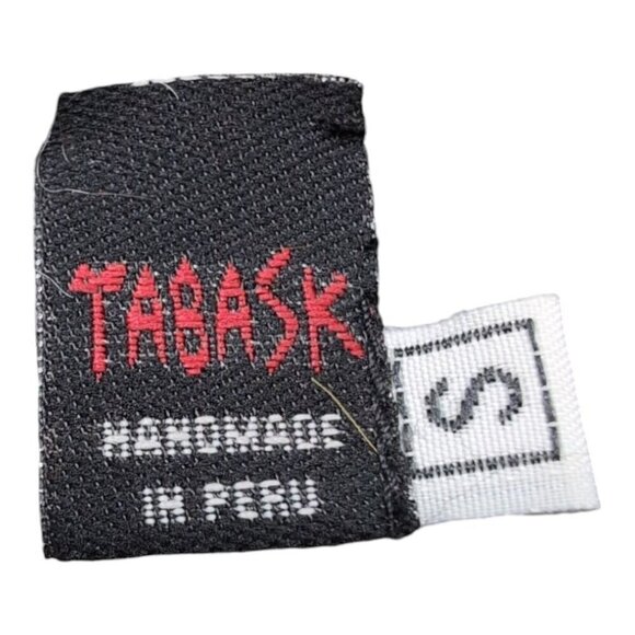 Tabask Patchwork Cardigan Handmade Alpaca Wool Lagenlook Sweater Jacket Size S - Picture 3 of 10